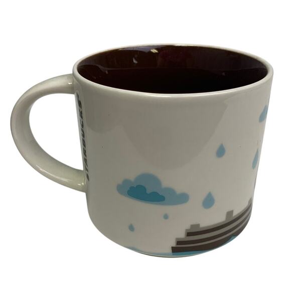 2015 New Starbucks You Are Here Collection Pike Place 14oz Ceramic Coffee Mug - Picture 2 of 4